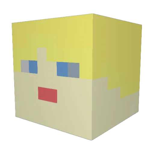Scorpiorulz Minecraft avatar head, 3D render