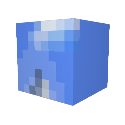 Scorplong Minecraft avatar head, 3D render