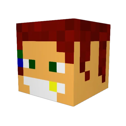 Scorpus11 Minecraft avatar head, 3D render