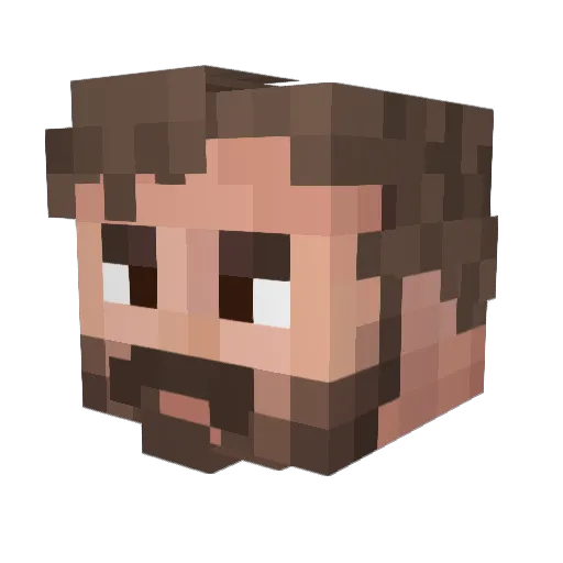 Scorpydeus Minecraft avatar head, 3D render