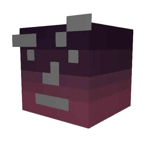 Scorypt Minecraft avatar head, 3D render