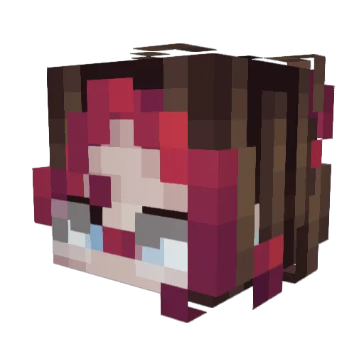 ScotchPecan Minecraft avatar head, 3D render