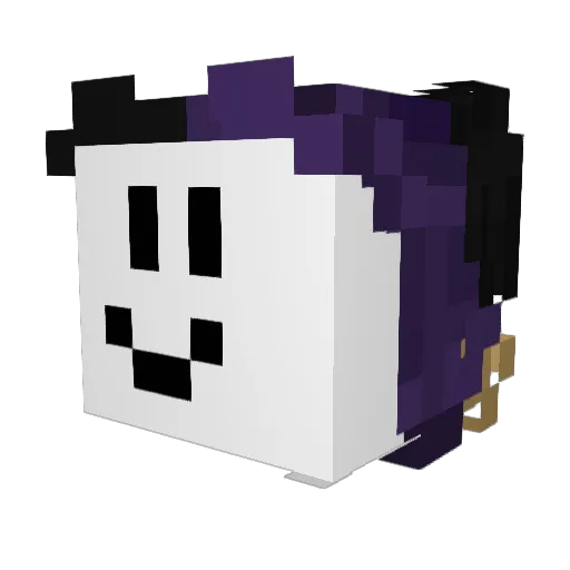 ScotchyTAZ Minecraft avatar head, 3D render