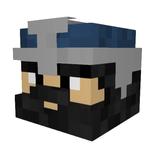 Scotish01 Minecraft avatar head, 3D render