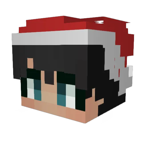 Scotlandian Minecraft avatar head, 3D render