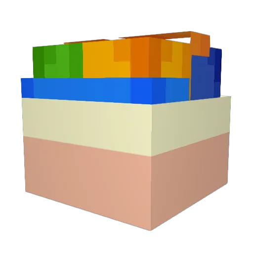 Scott64 Minecraft avatar head, 3D render