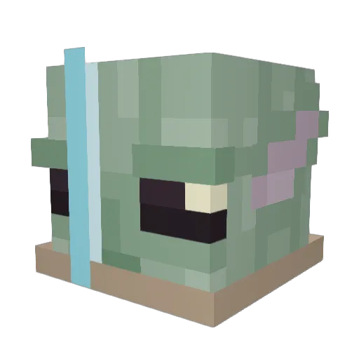 ScottBV Minecraft avatar head, 3D render