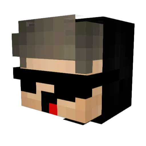 ScottComp Minecraft avatar head, 3D render