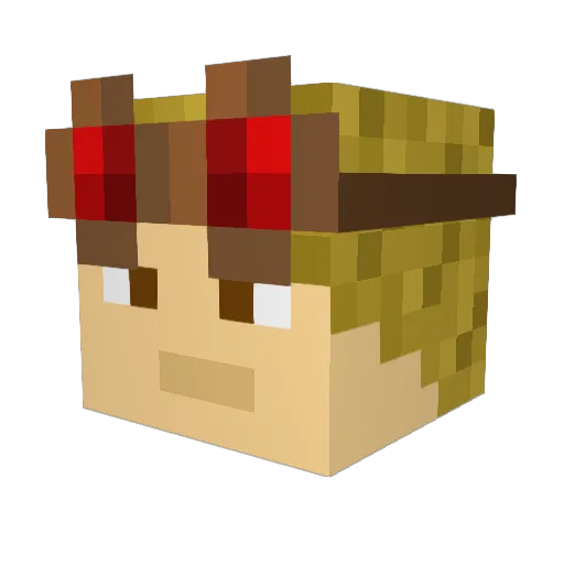 ScottGaming2021 Minecraft avatar head, 3D render