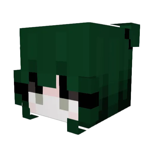 ScottNi Minecraft avatar head, 3D render