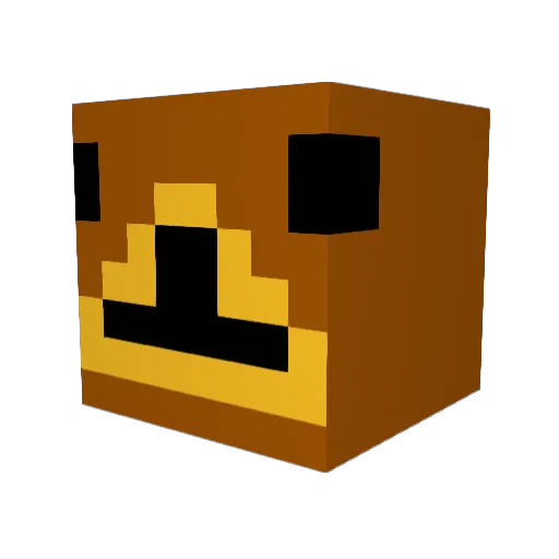 ScottTheSquirrel Minecraft avatar head, 3D render
