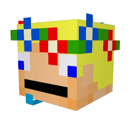 Scott_07 Minecraft avatar head, 3D render