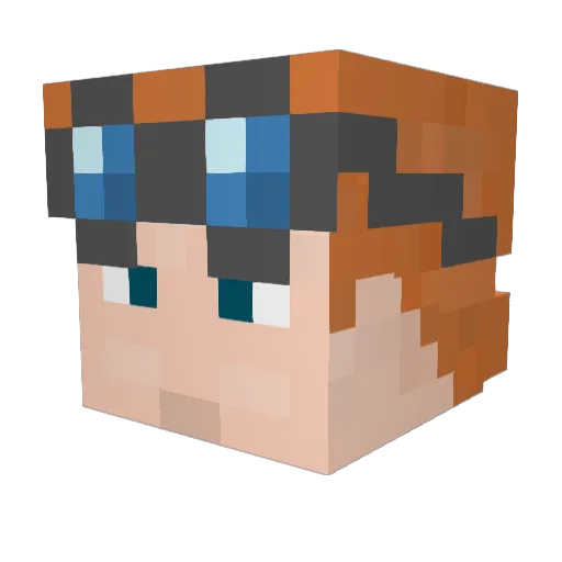 Scott_Sin Minecraft avatar head, 3D render
