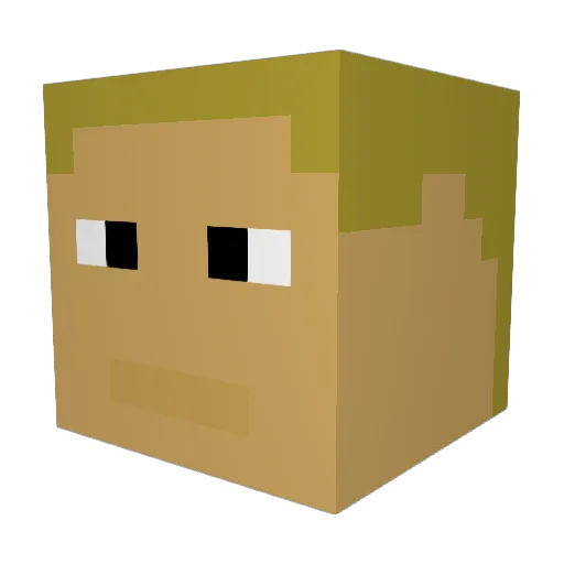 Scottb0574 Minecraft avatar head, 3D render