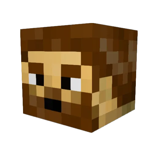 Scotte Minecraft avatar head, 3D render