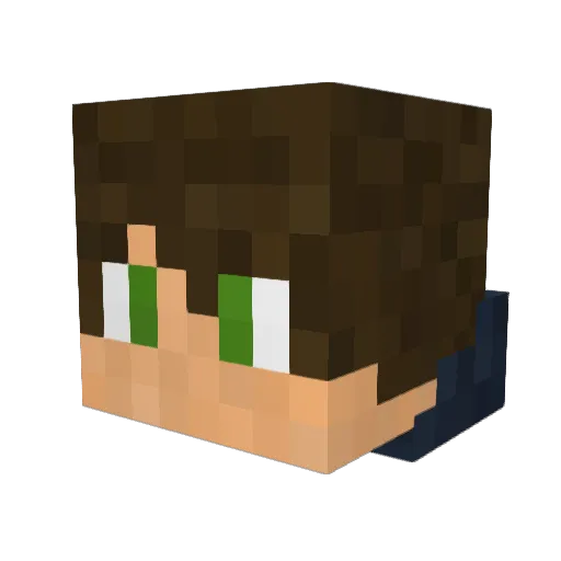 Scottehh Minecraft avatar head, 3D render