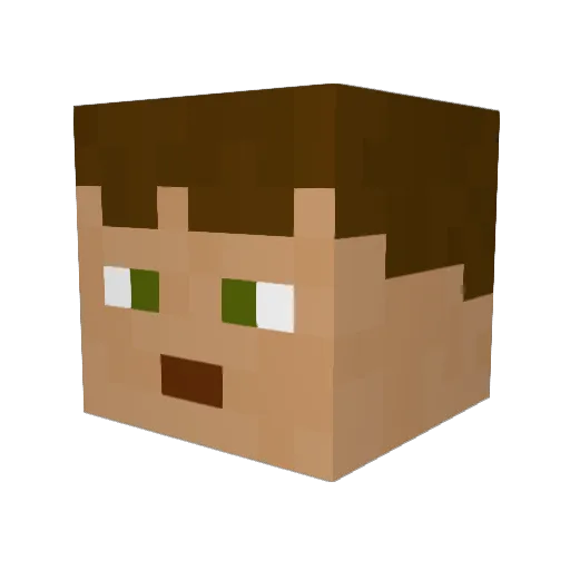 Scotti100 Minecraft avatar head, 3D render