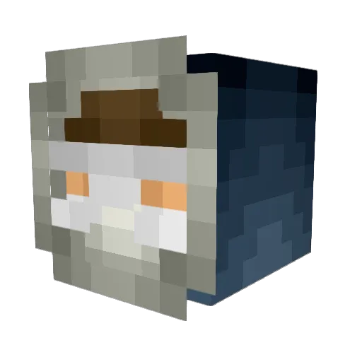 ScottieDog74 Minecraft avatar head, 3D render
