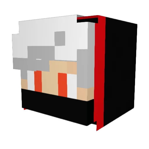 ScottieP3 Minecraft avatar head, 3D render