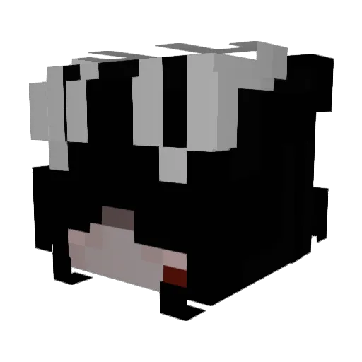 Scottishbabs Minecraft avatar head, 3D render