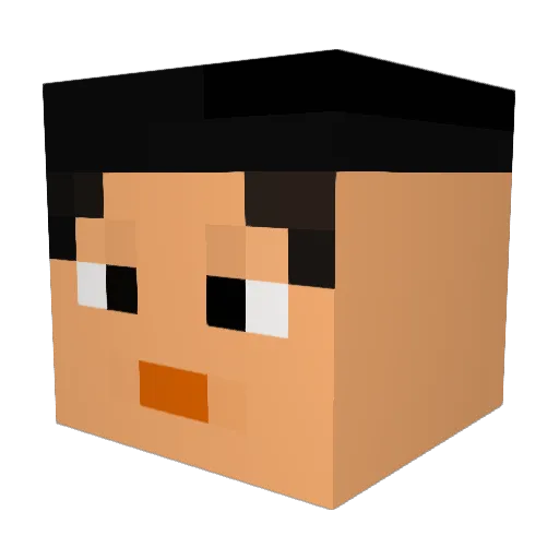 Scottren_Stast Minecraft avatar head, 3D render