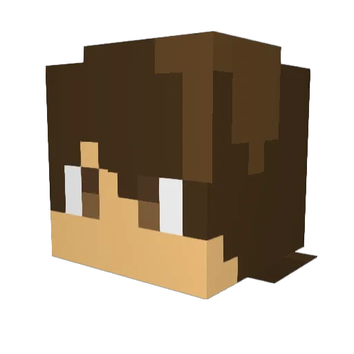 Scottwright01 Minecraft avatar head, 3D render