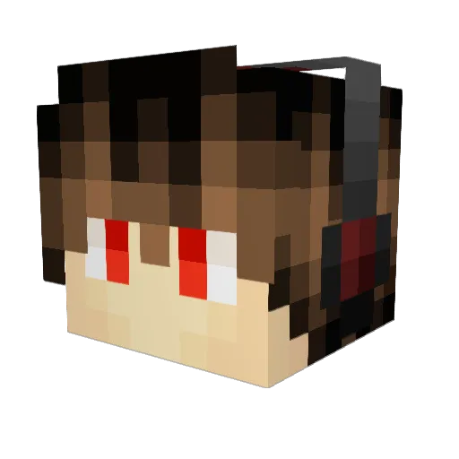 Scottx45 Minecraft avatar head, 3D render