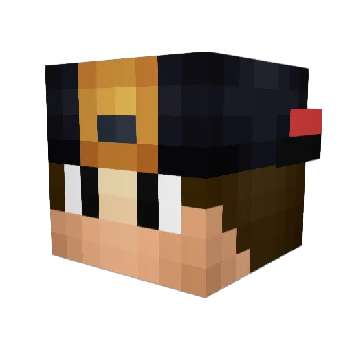 ScottyBo13 Minecraft avatar head, 3D render