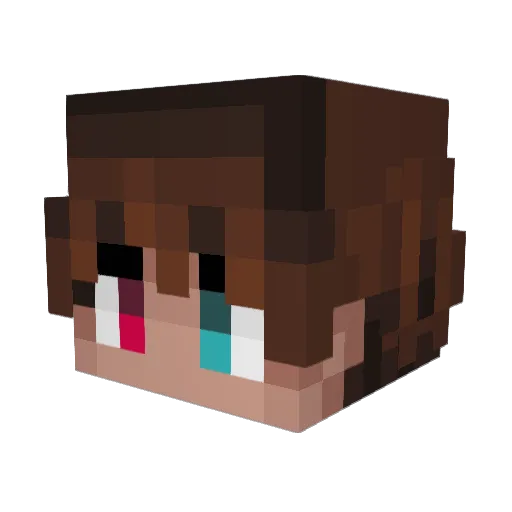 Scottyx_x Minecraft avatar head, 3D render