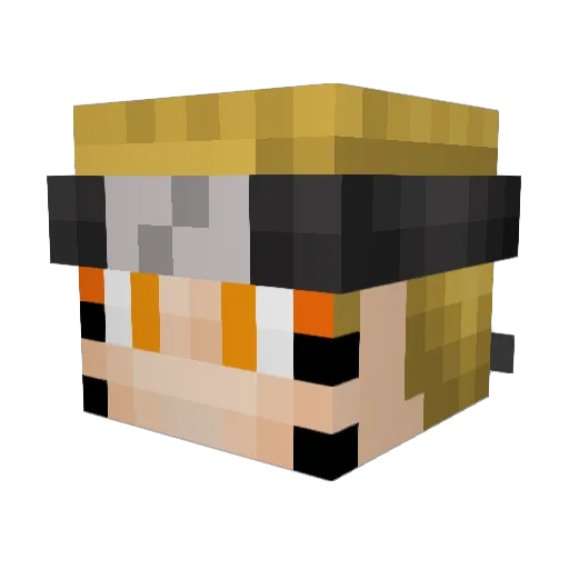 Scottzera Minecraft avatar head, 3D render