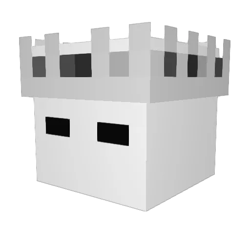 Scouriss Minecraft avatar head, 3D render
