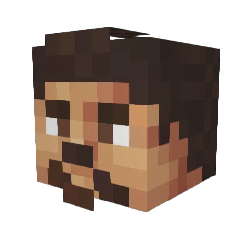 Scout006 Minecraft avatar head, 3D render