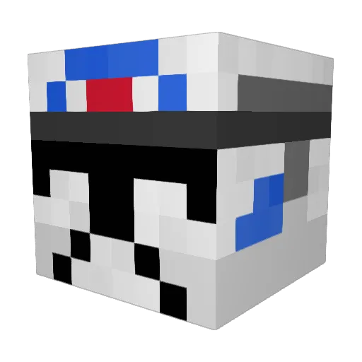 Scout55 Minecraft avatar head, 3D render