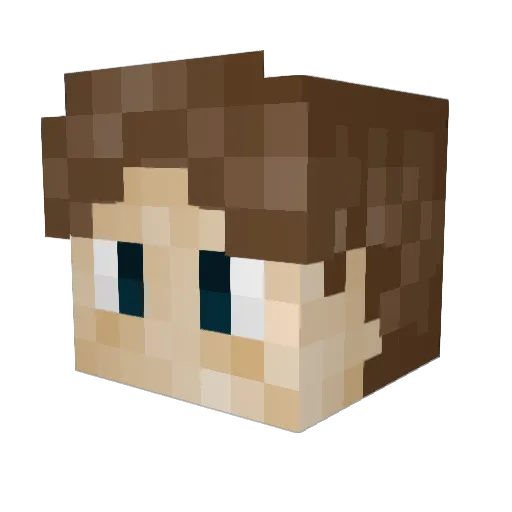 Scout716 Minecraft avatar head, 3D render