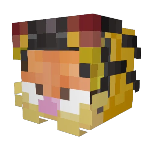 ScoutMint Minecraft avatar head, 3D render