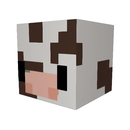 ScoutPig Minecraft avatar head, 3D render