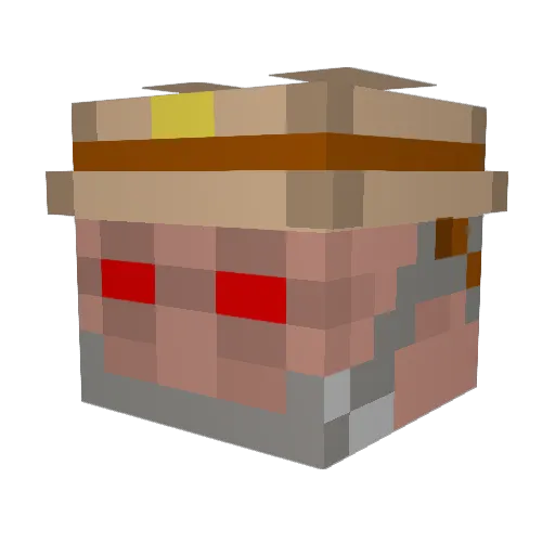 ScoutWraith Minecraft avatar head, 3D render