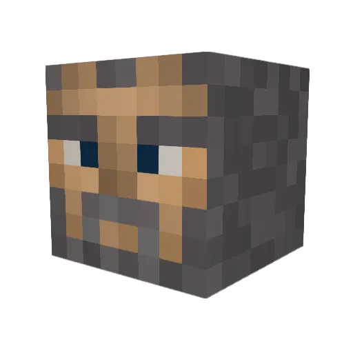Scout____ Minecraft avatar head, 3D render