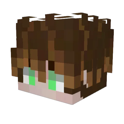 ScoutedMC Minecraft avatar head, 3D render