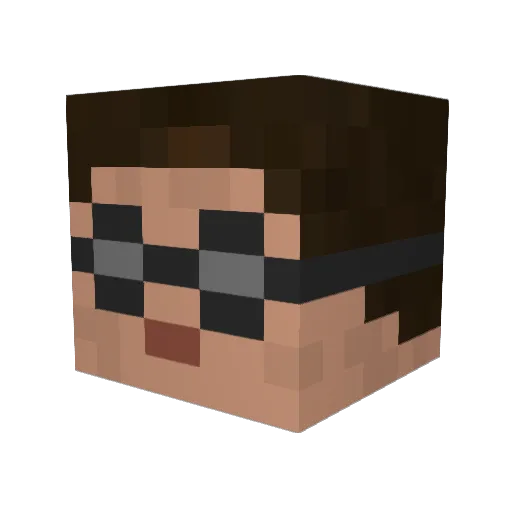 Scoutt48 Minecraft avatar head, 3D render