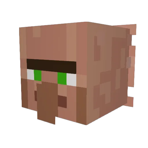 ScowlingShoe Minecraft avatar head, 3D render