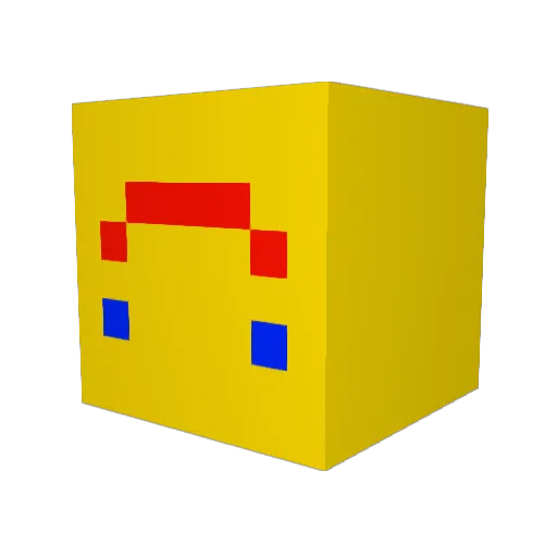 Scowyipplefut Minecraft avatar head, 3D render