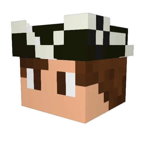 Scp_1289 Minecraft avatar head, 3D render