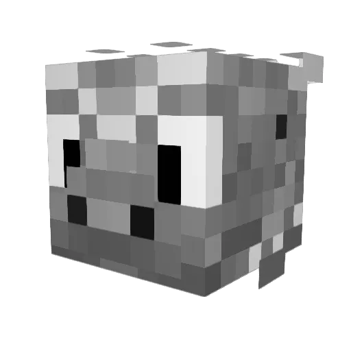 Scpreaperfr Minecraft avatar head, 3D render