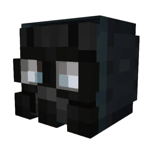 Scr33 Minecraft avatar head, 3D render