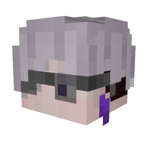 Scrache Minecraft avatar head, 3D render