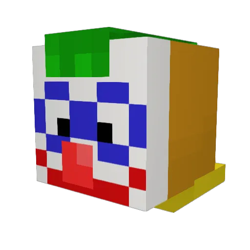 ScraftTheCrafter Minecraft avatar head, 3D render