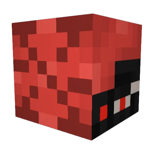 Scraftineer Minecraft avatar head, 3D render