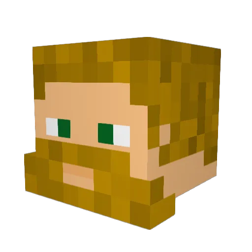ScrapYardFury Minecraft avatar head, 3D render