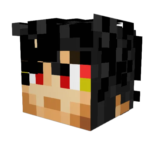ScrappyCleetus Minecraft avatar head, 3D render